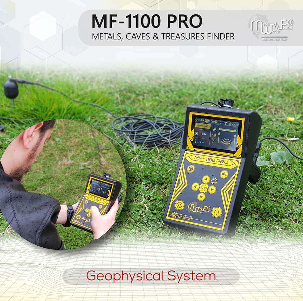 美國MF-1100PRO專,業,版黃金銀銅洞穴鈔票遠程掃描定位金屬探測器